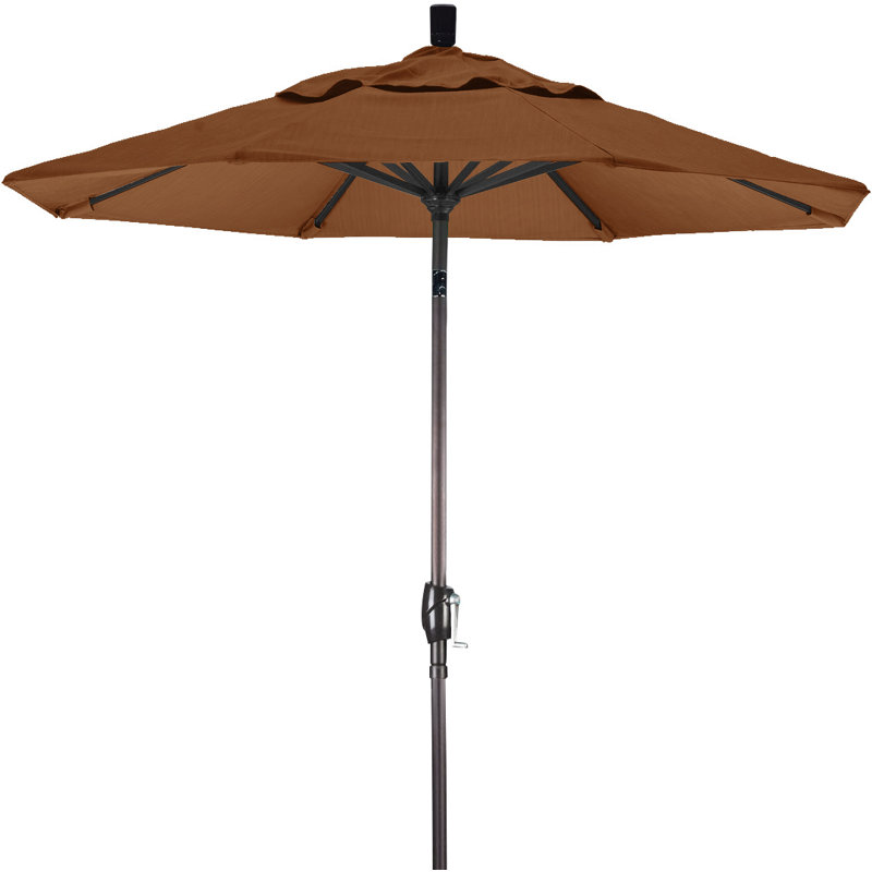 Parasol de marché 7,5', Taupe, Sunbrella®, Noir
