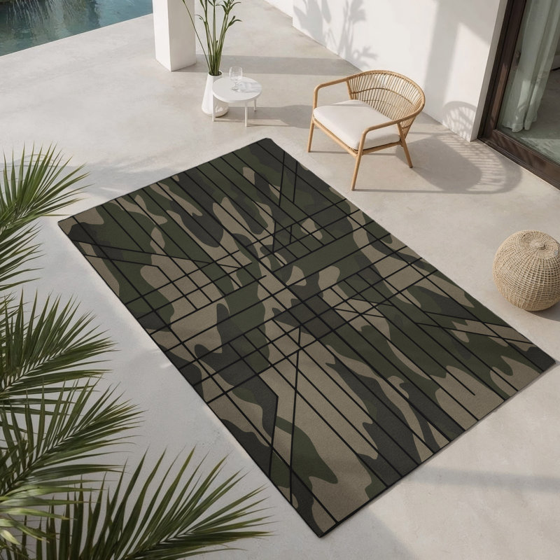 Tapis intérieur et extérieur Terrain Mapper, Rectangulaire 8 pi x 10 pi