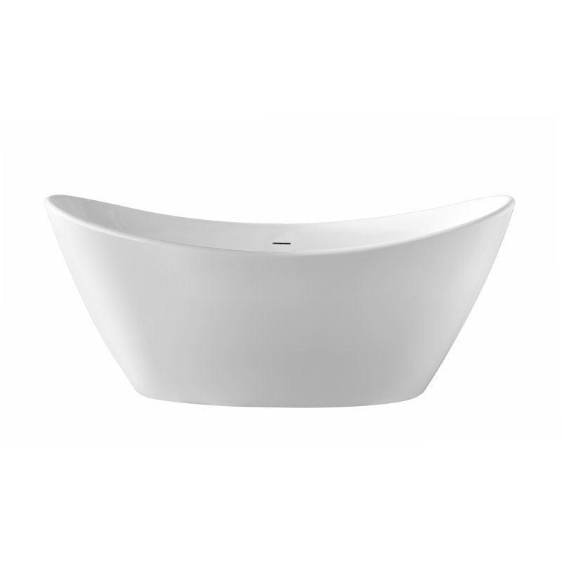 67'' x 30'' Soaking Acrylic Bathtub