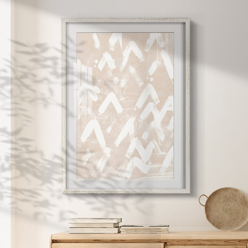 Gravure sur terre III - impression encadrée, H 25,5 po x l 17,5 po, Blanc