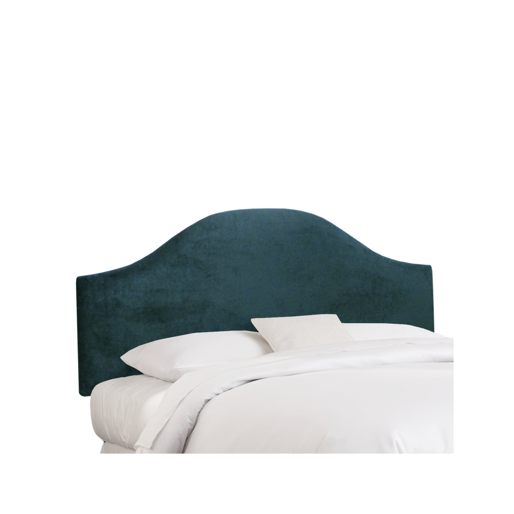 Hermosa Upholstered Panel Headboard, Classic Black Linen, Full