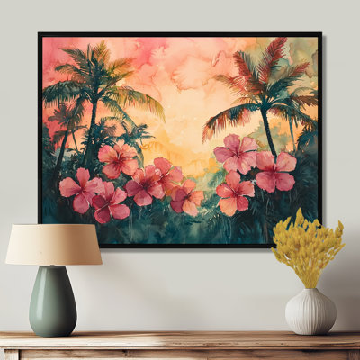 Chui, fleurs d'hibiscus en harmonie tropicale II - art mural hibiscus