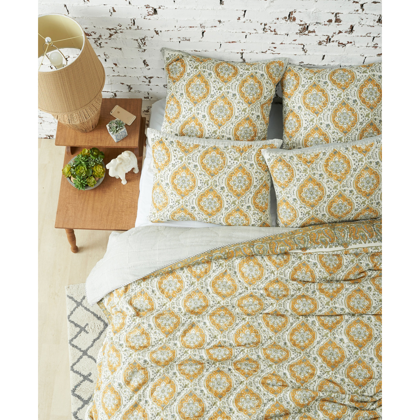 Fiera Cotton Quilt Set, Twin Quilt