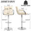 Ensemble de 2 chaises de bar Hengming