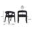 Lorrenda Modern Boucle Rounded Back Solid Wood Dining Chair-689319052