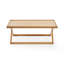 Solid Wood Cross Legs Coffee Table