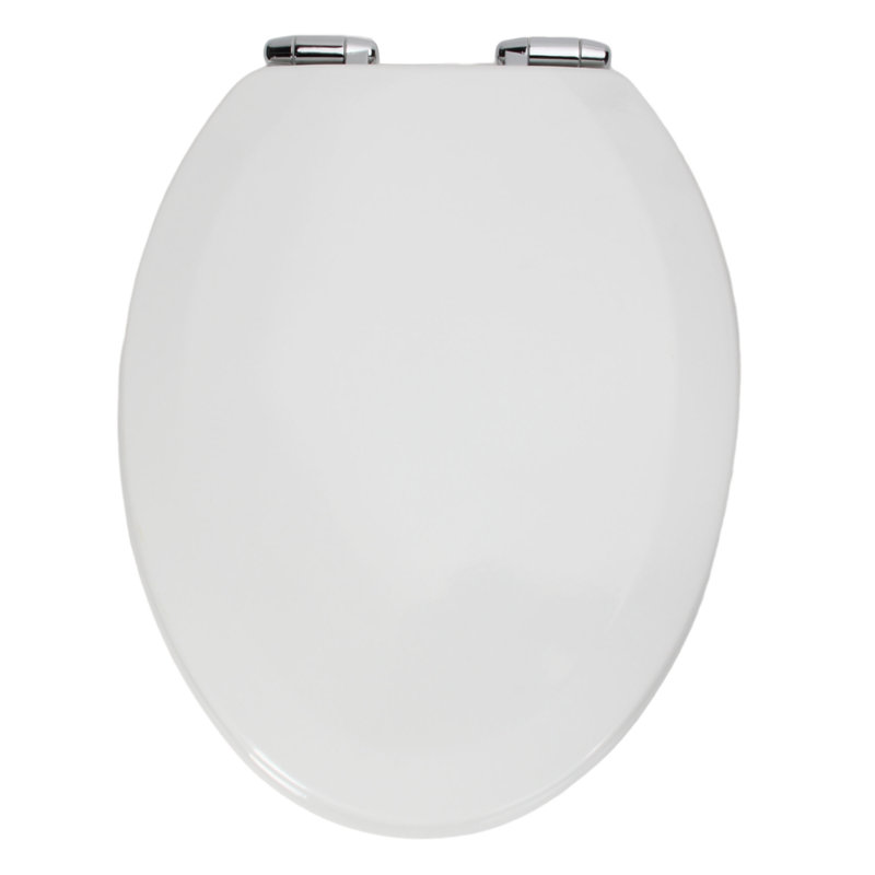 Siège de toilette allongé Dalton, Blanc