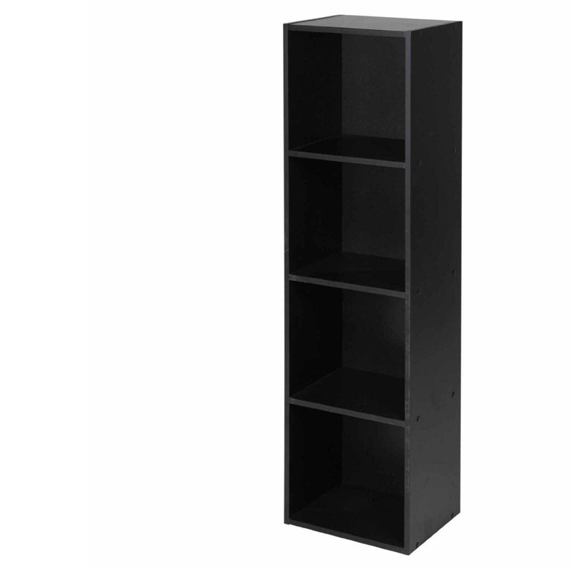 Jiayan 106cm H x 30cm W Cube Bookcase, Black