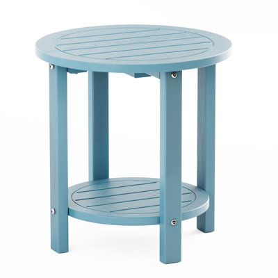 Round Outdoor Side Table , 16.9 " W 16.1 " D