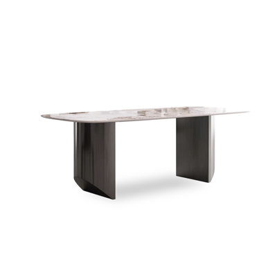 Italian-style Simple and Modern Rectangular Sintered Stone Dining Table