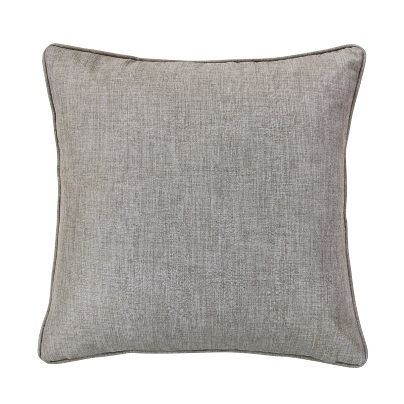 Solid Taupe Faux Linen Euro Sham 27x27 inch