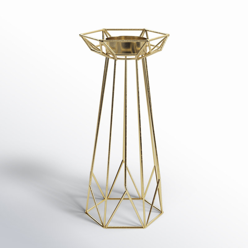 Chandelier en fer Friedrick, H 7,9 po x l 2,4 po x P 2,4 po