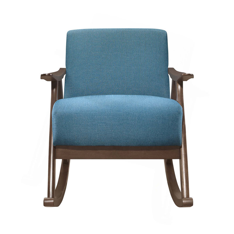 Chaise berçante Modern Home Furniture, siège à coussin pour le salon, Bleu