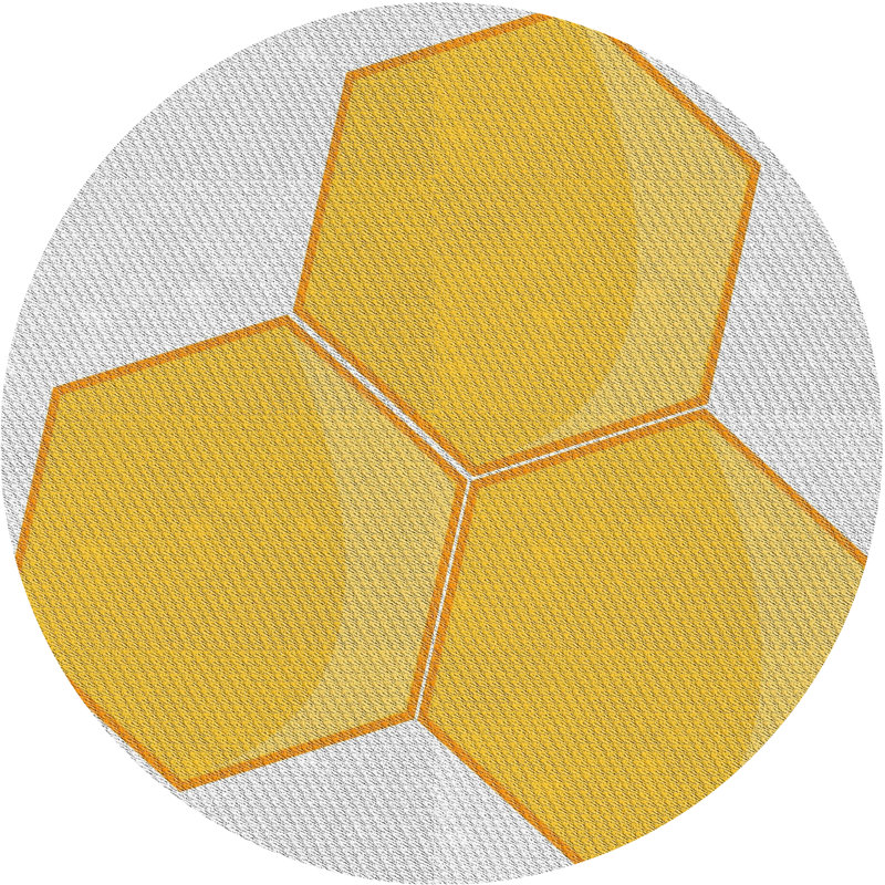 Wool Geometric Indoor Rug, Round 6' x 6'