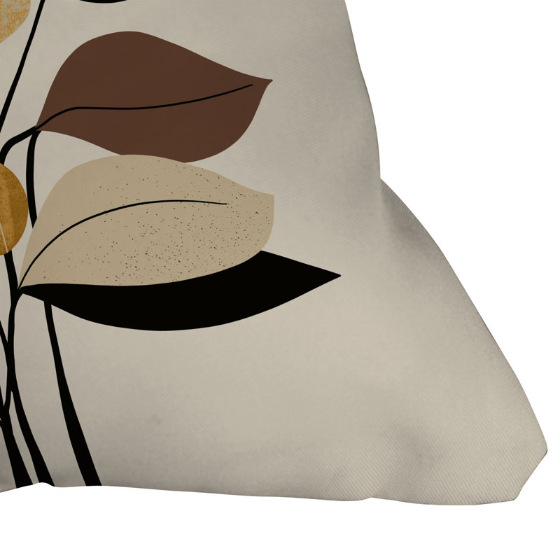  Coussin décoratif floral intérieur / extérieur en polyester, 26 po x 26 po