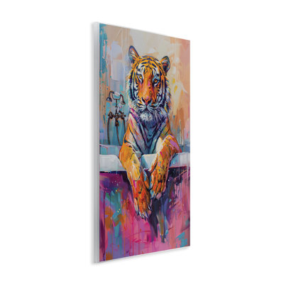 Plaque murale «Bathing Tiger in Bright Tub», design par LSR Design Studio
