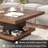 Industrial Square Brown Coffee Table