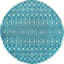 Tapis bleu / blanc en chenille / polyester tissé à la machine Briehn-2075104040