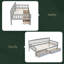 Twin-Size Pine Wood Daybed With Two Storage Drawers-1931809440