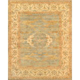 Hand Woven Cotton and Wool Oriental Area Rug