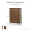 Arrandale Solid Wood 3-Piece Nightstand with USBs-1806659053