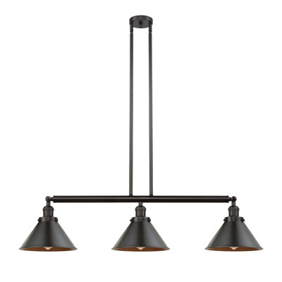 Luminaire suspendu linéaire à 3 lumières pour îlot de cuisine Lengby