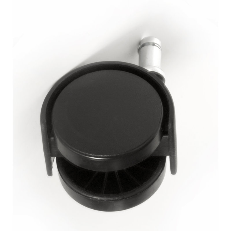 2" Black Plastic Office Chair Caster Wheel