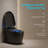 Smart One-Piece Toilet With Bidet, Auto Open/Close Lid, Warm Water Wash, Heated Seat, Led Display-128993267