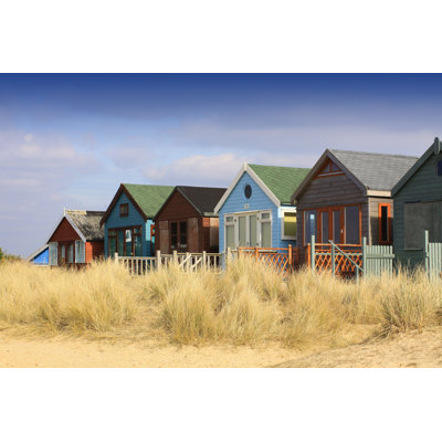 Row of Beach Huts - Photographie sur toile tendue