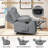 KORSER Recliner Chair, Rocker Recliners For Living Room, Small Recliner For Small Spaces, Fabric Manual Recliners With Side Pockects-926229746
