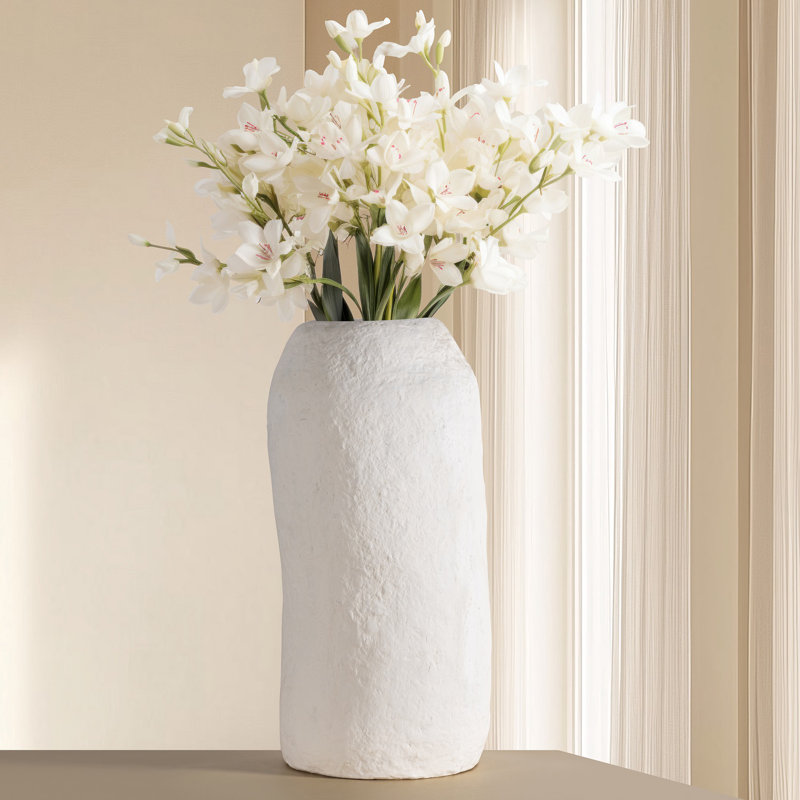 Vase en papier mâché 13 "et H 27,5"