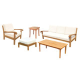 Napa Outdoor 5 - Piece Teak Conversation Set
