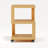 Natural Solid Wood 3-Tier Rolling Side Table,Natural Finish-661924527