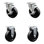4 Piece Soft Rubber Caster Set
