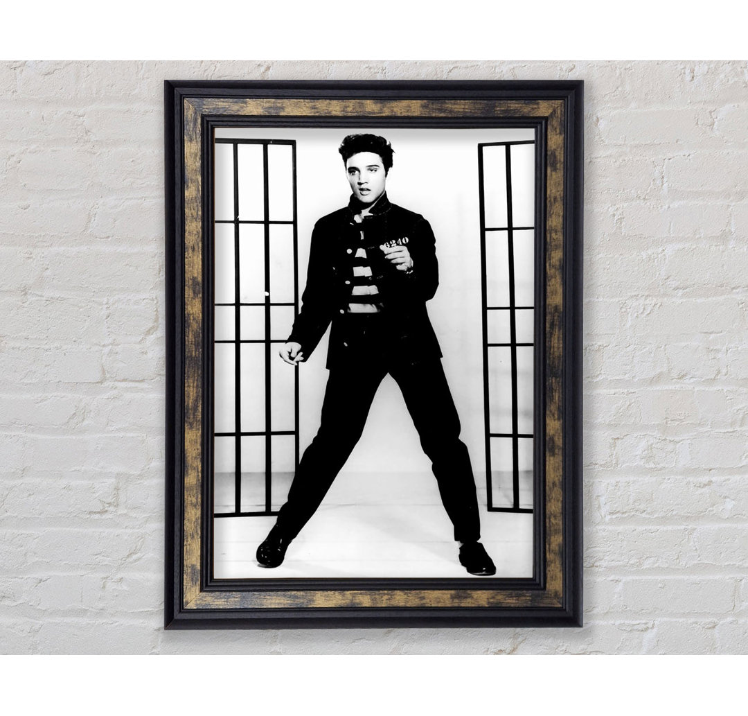 Elvis Presley Jail House Rock - Bilderrahmen Kunstdrucke