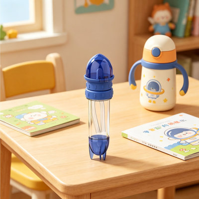 Adaptateur de bouteille d'eau portable avec couvercle en paille 2 en 1 Convertisseur de bouteille réutilisable pour voyage