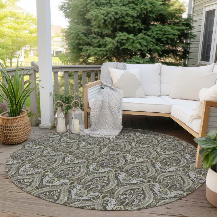 Altair Washable Floral Indoor / Outdoor Rug