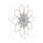 Yousaf Metal Floral Wall Decor with Layered Petals and Openwork Frame-933632516-933632519