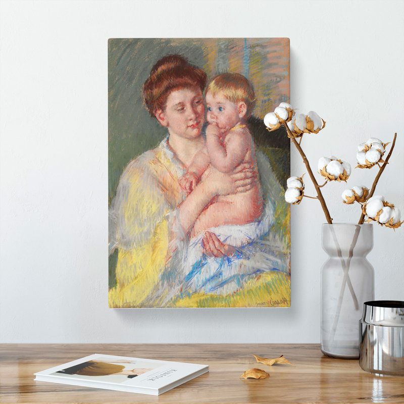 Mother And Child Vol.4 by Mary Cassatt - Wrapped Canvas Painting, 76cm H x 50cm W x 3cm D