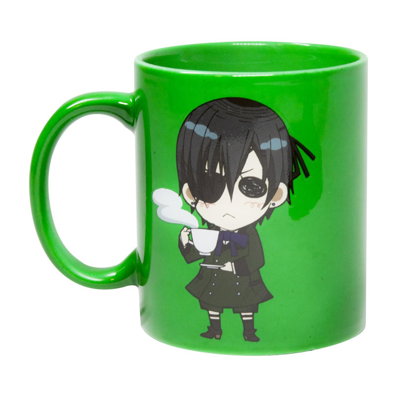 Objets de collection Black Butler | Tasse à café verte avec logo noir