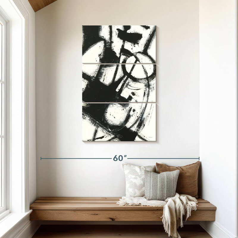 Avery Expression Abstract II - blanc, H 45 po x l 28 po