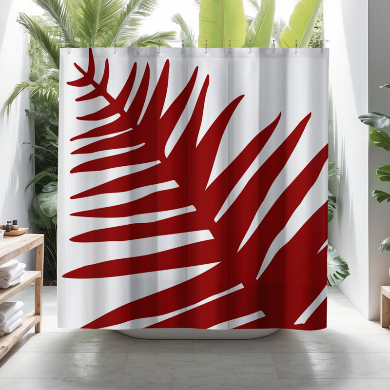 Rideau de douche Coco, Rouge