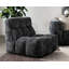Roba Upholstered Fabric Swivel Lounge Chair