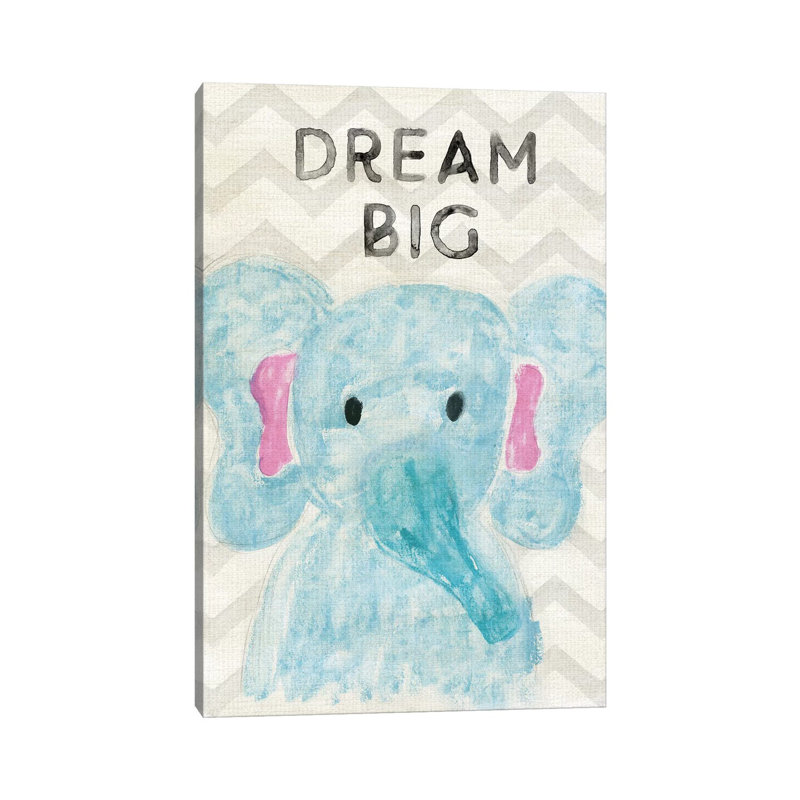Safari Dream Big by Natalie Carpentieri - Print on Canvas, Wrapped Canvas, 66.04cm H x 20.32cm W x 1.91cm D