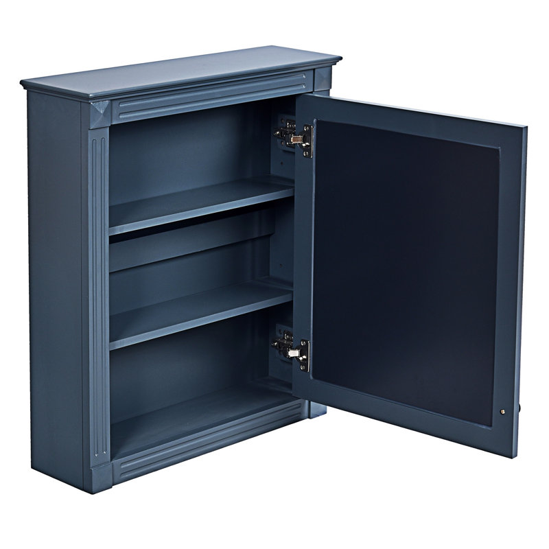 Armoire à pharmacie murale avec miroir, Bleu