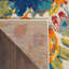 Tapis orange / beige / vert à motif floral Latarra-1231470115