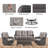 Avimael Wicker - Person Patio Conversation Set with Cushions-473040127-473040124