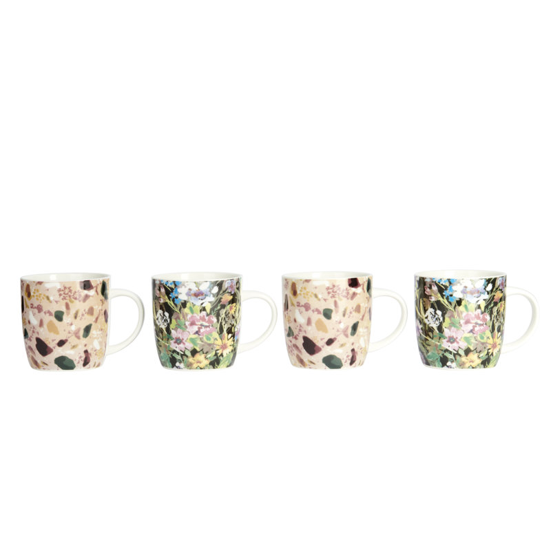 Terrazzo 4 Piece Mug Set