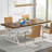 Taneja Metal Base Dining Table-604860296-608549036
