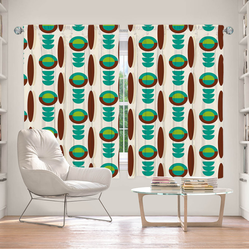 Room Darkening Curtain Pair, 40" W x 52" L